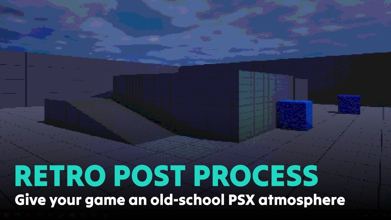 复古像素PSX后期处理着色器 – Retro Pixel PSX Post Process Shader