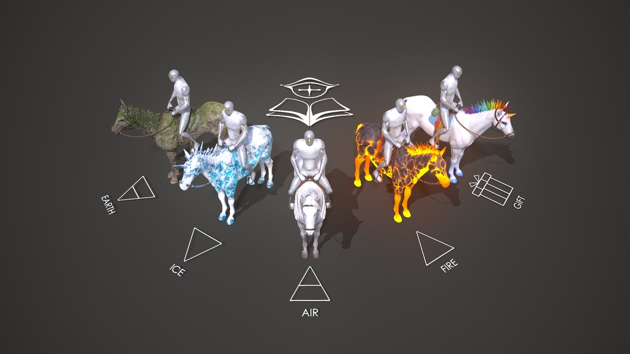 元素战马模型包 – Elemental Horses Pack