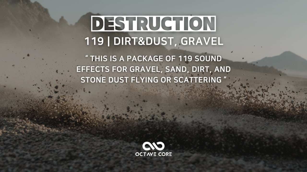 尘土与沙砾音效包 – Dirt&Dust SoundEffect