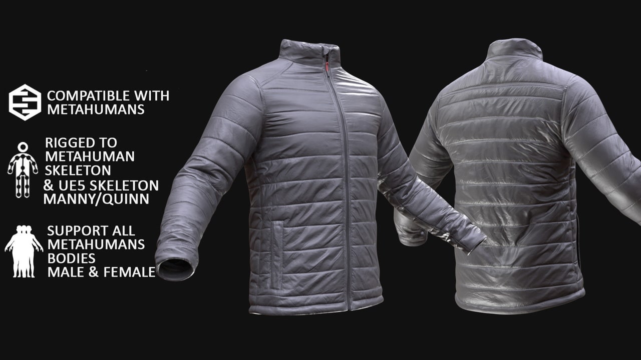 Puffer 61 – 全MetaHuman身体与UE5骨骼角色资产 – 已绑定 – Puffer 61 – All MH Bodies & UE5 Skeletons – Rigged