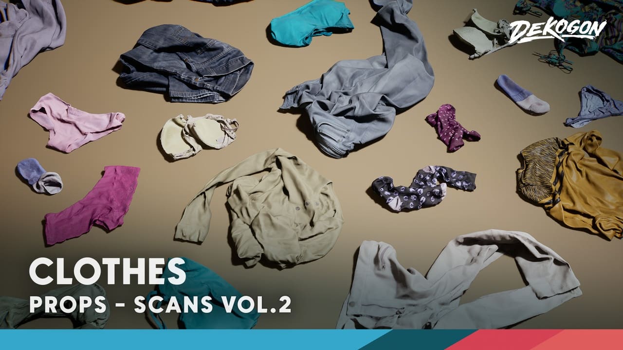 扫描资产第二卷 – 服装（Nanite与低多边形版） – Scans VOL.2 – Clothes (Nanite & Low Poly)