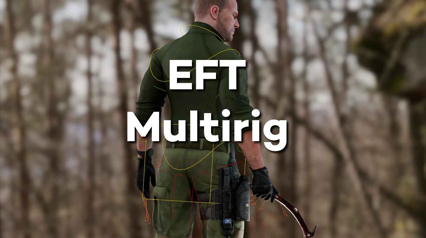 逃离塔科夫 角色多装备骨骼绑定 v1.1 – Escape From Tarkov Character Multirig v1.1