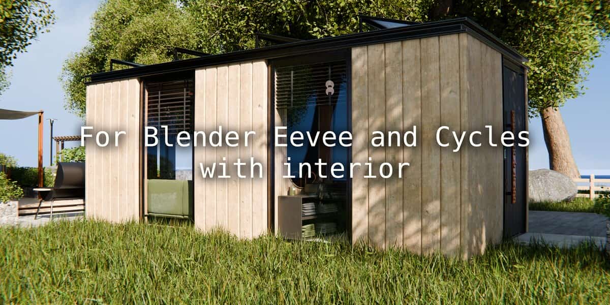 2026 现代模块化住宅 15 – 2026 Modern Modular House 15 For Blender Eevee And Cycles