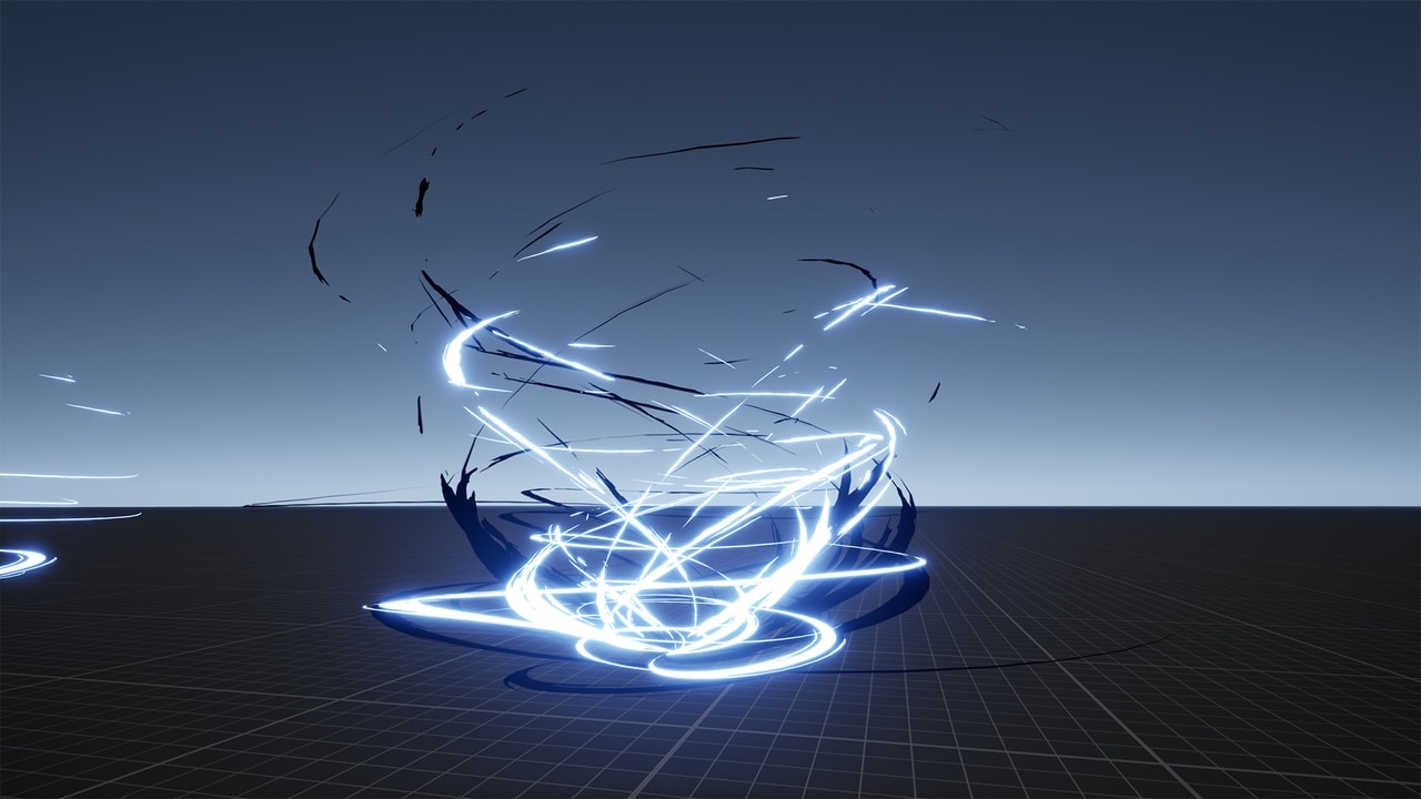 风格化剑客技能特效集 – Stylized Swordslinger Skill Set (Niagara Vfx)