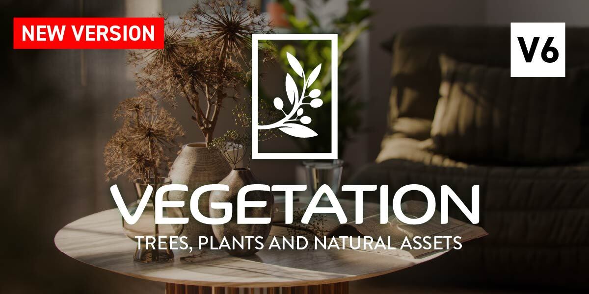 blender四季变换植物树木资产库插件 – Tree Vegetation V6 Pro