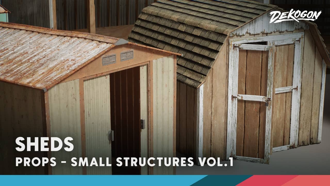 小型建筑结构 VOL.1 [低多边形] – Small Structures VOL.1 [Low Poly]