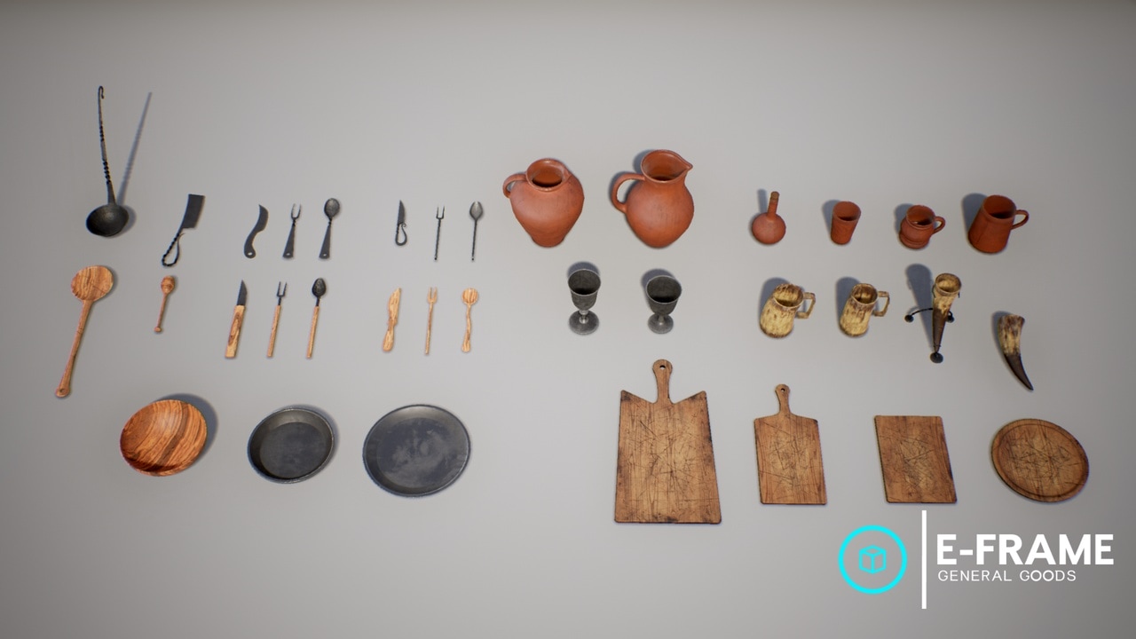 中世纪餐具套装 – Medieval Cutlery Set