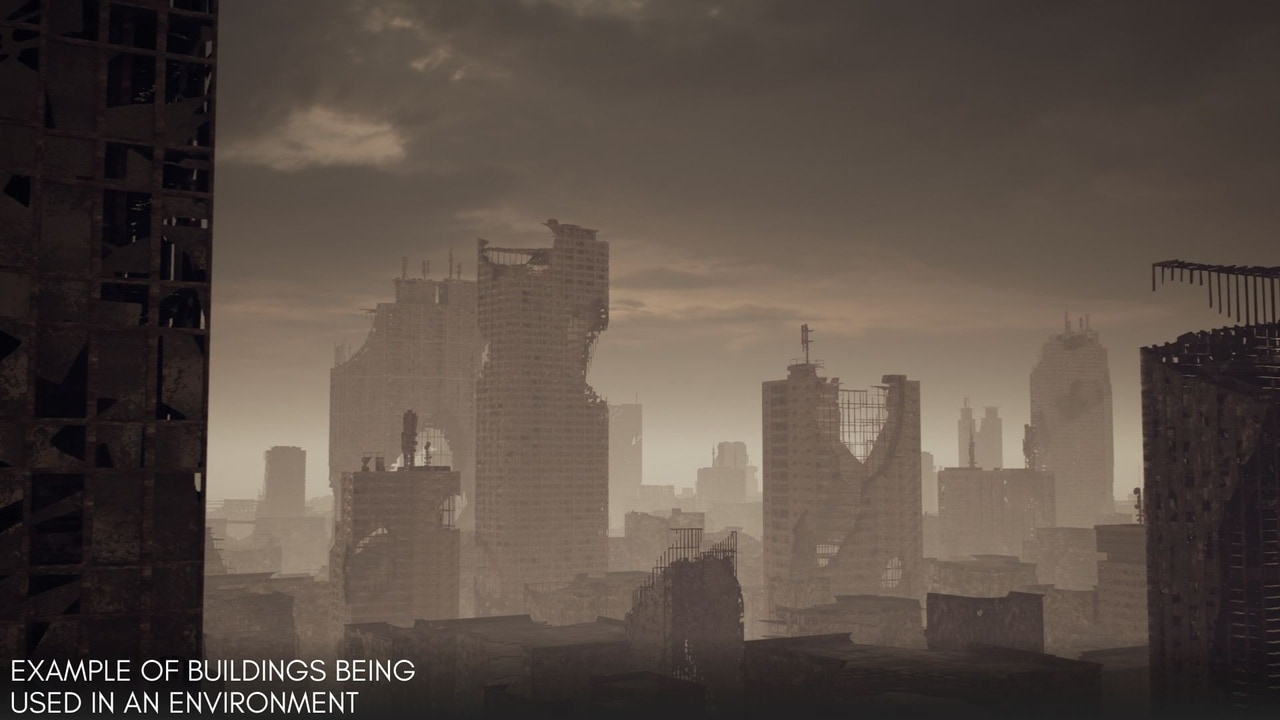 破败现代建筑包 – Ruined Modern Buildings Pack