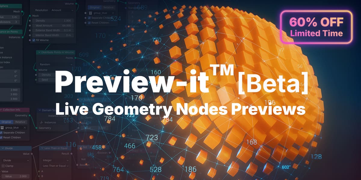 blender几何节点实时预览插件 – Preview-it v0.0.8