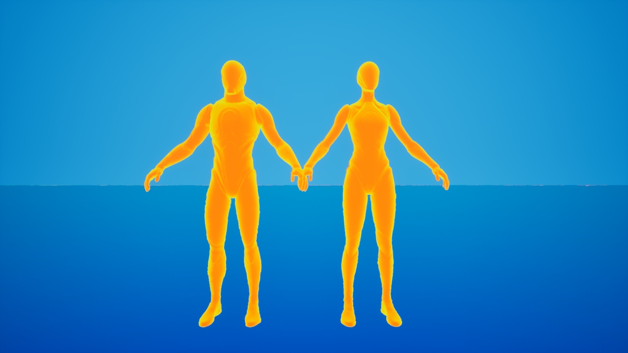 热成像视觉材质 – Thermal Vision Material