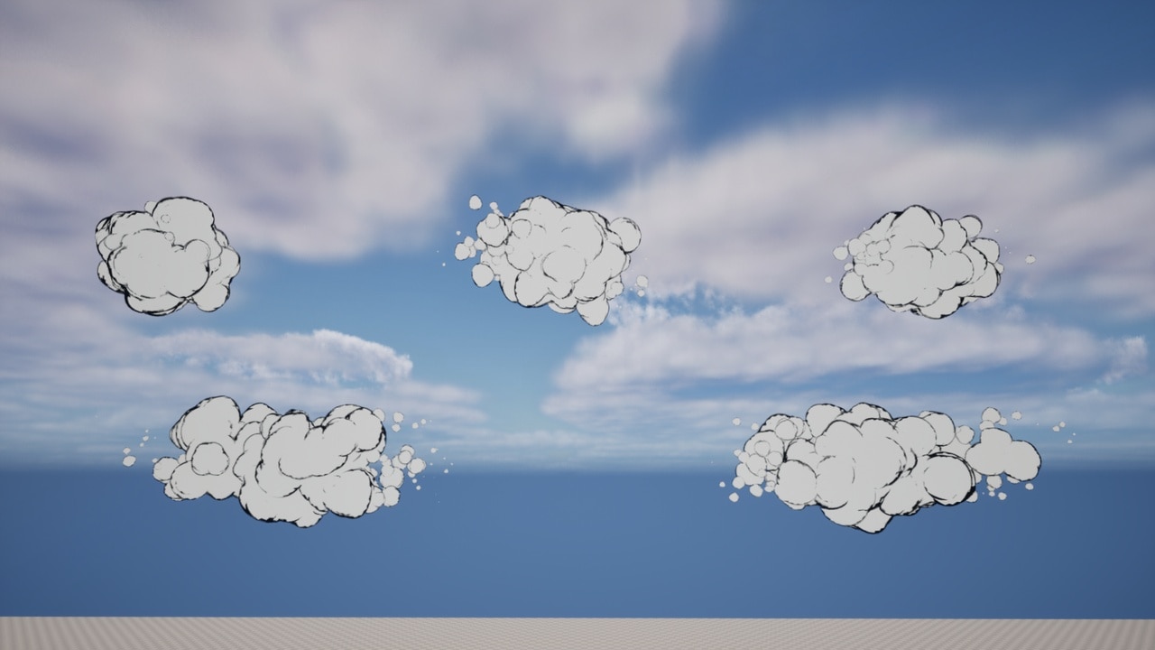 卡通云朵 – Cartoon Clouds