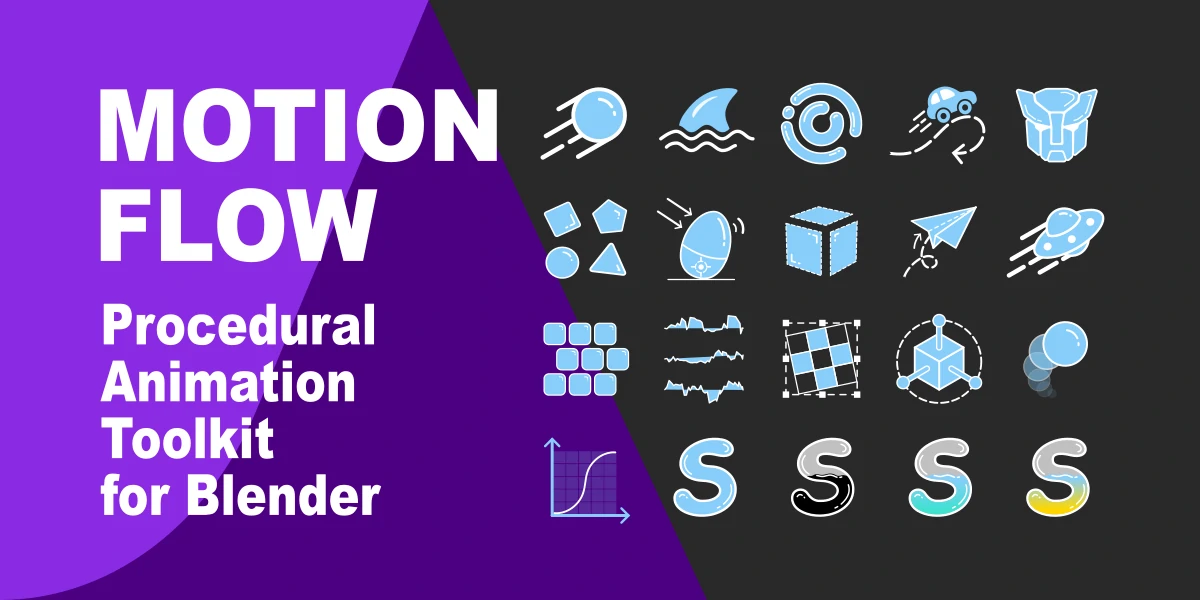 blender运动图形节点工具包 – Motion Flow v1.0