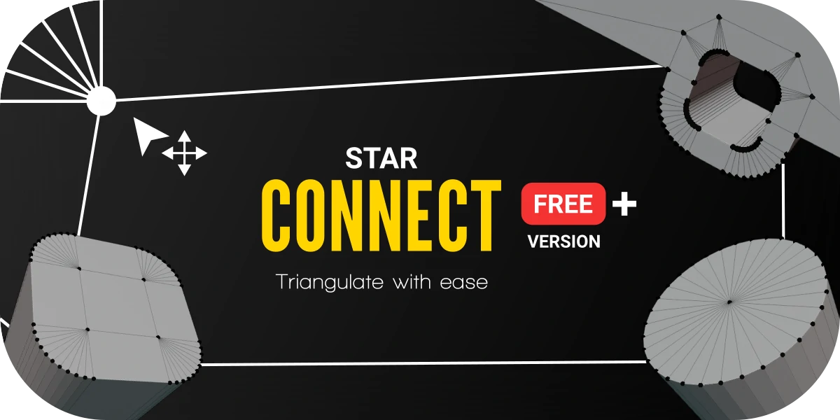 blender网格三角化辅助插件 – Star Connect Pro v1.0.3