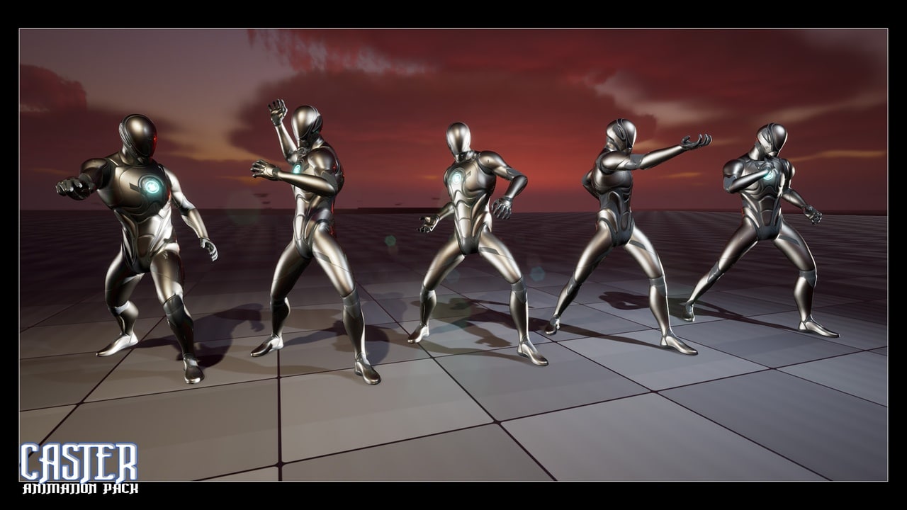 施法者 – 动画包 – Caster – Animation Pack