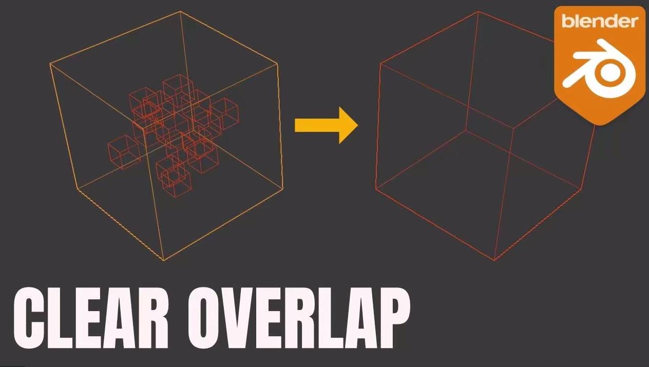 blender重叠网格清理插件 – Clear Overlap v1.0