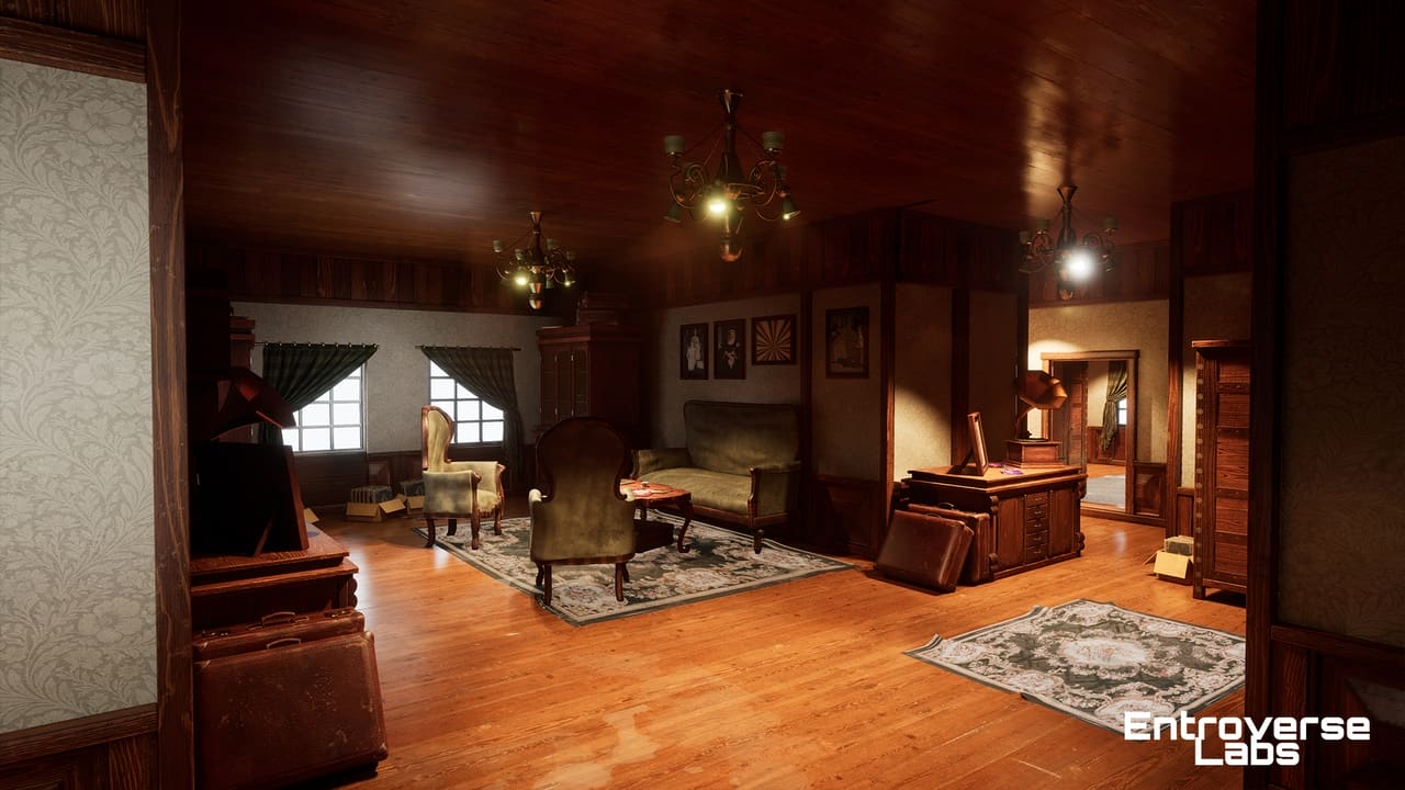 复古公寓模块化室内环境（复古厨房、复古浴室）- Vintage Apartment Modular Interior Environment (Vintage kitchen, Vintage Bath)
