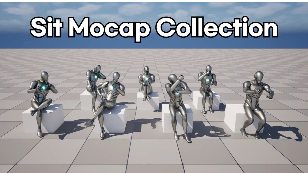 坐下动作捕捉合集 – Sit Mocap Collection