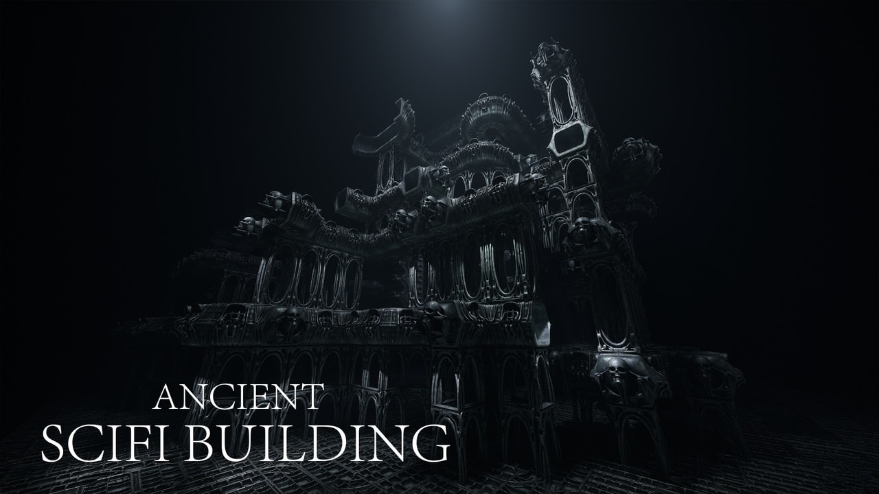 远古科幻建筑（模块化）- Ancient SciFi Building (Modular)