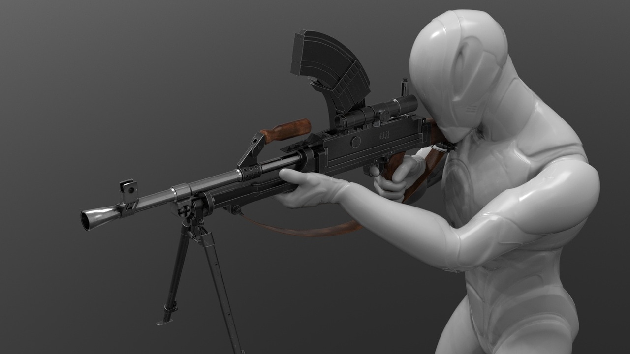 布伦轻机枪 LMG – Bren Light Machine Gun LMG