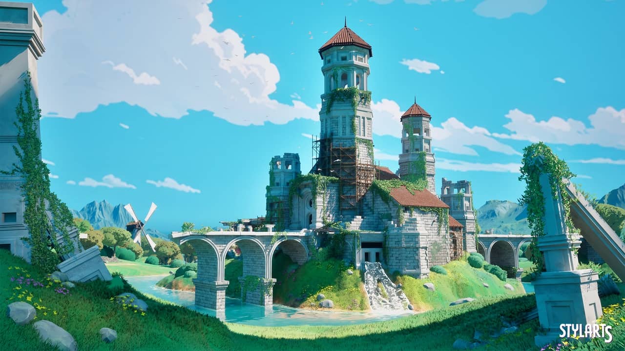 风格化城堡废墟 – Stylized Castle Ruins