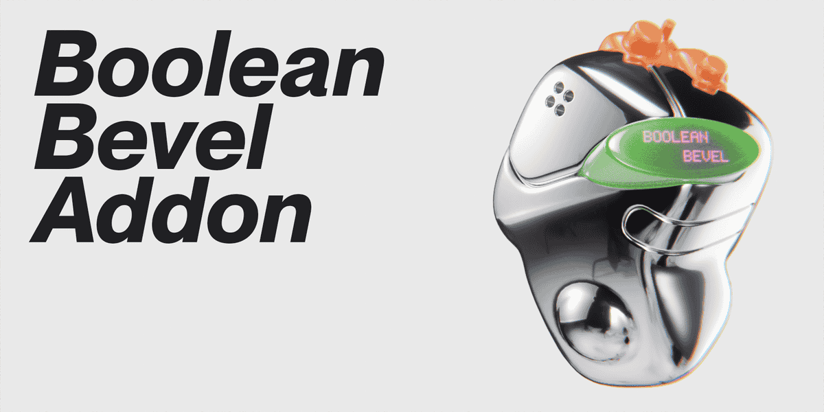 blender布尔倒角插件 – Boolean Bevel v1.1.9