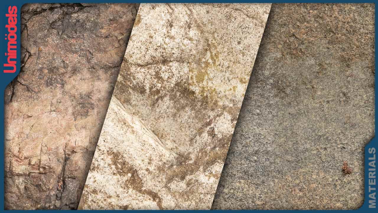 终极扫描岩石与石头捆绑包：100+ 摄影测量材质 – Bundle Ultimate Scanned Rock & Stone: 100+ Photogrammetry Materials