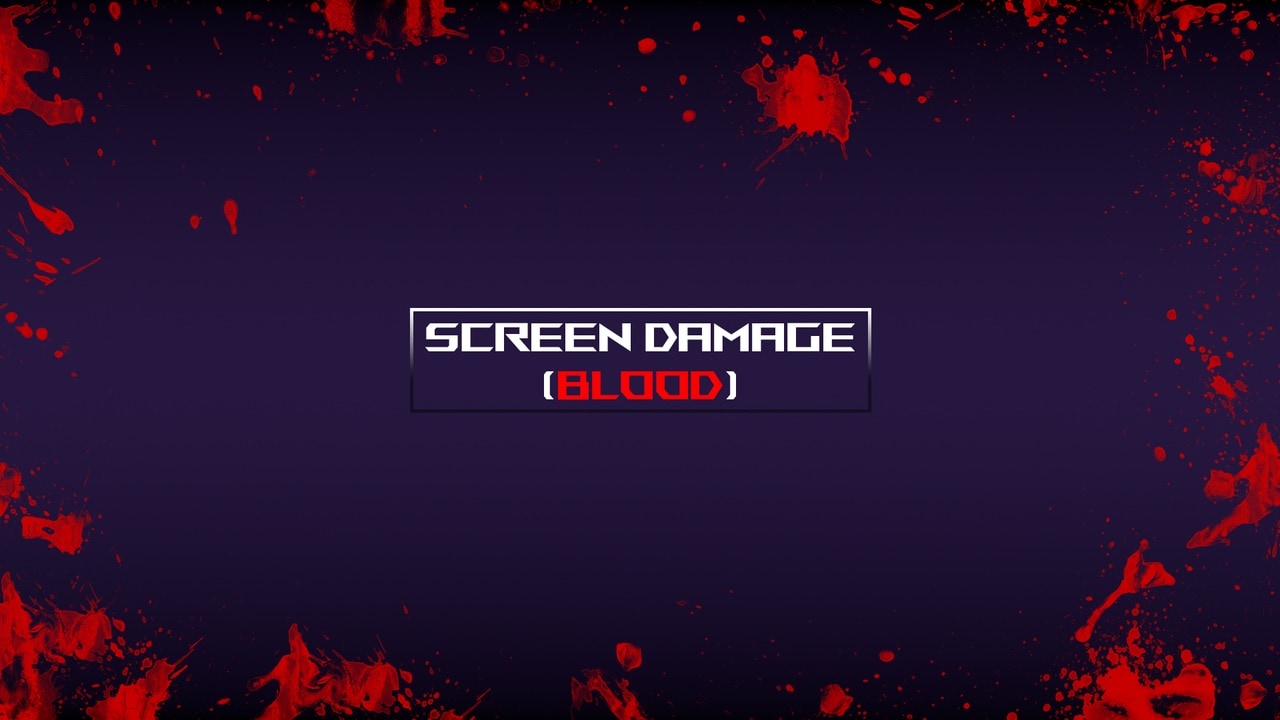 屏幕损伤（血迹）- Screen Damage (Blood)