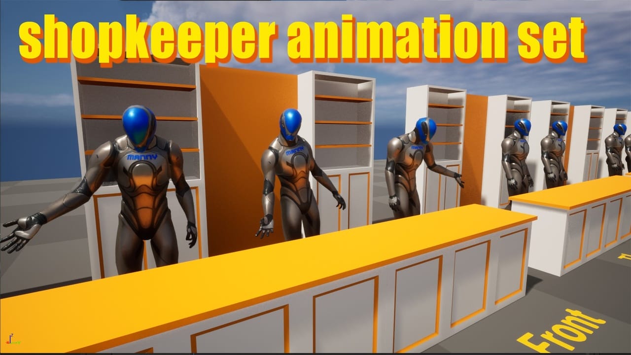 商人店员动画集 – Shopkeeper Merchant Animation Set