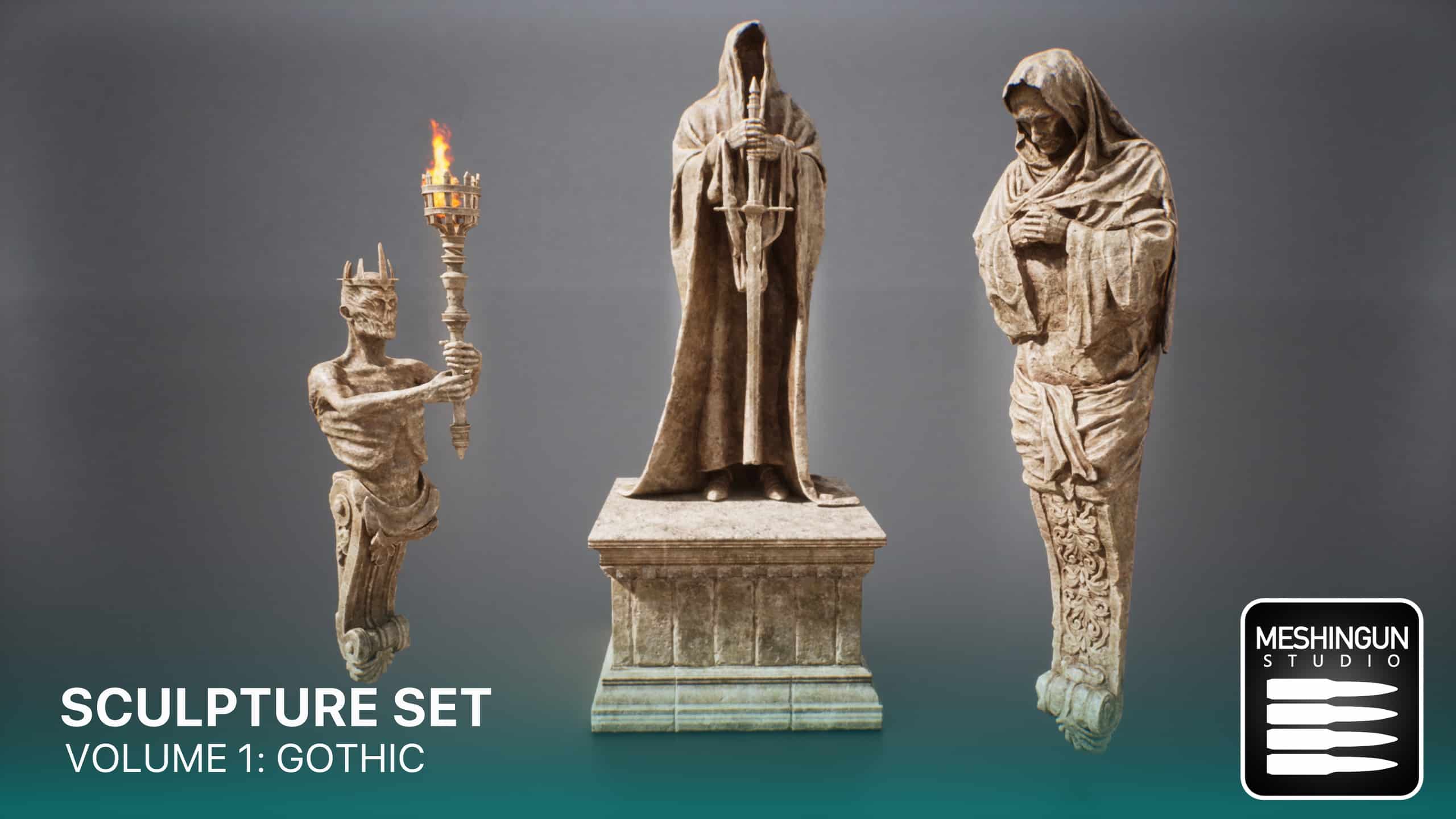 雕塑套装 – V.01：哥特风格 – Sculpture Set – V.01: Gothic