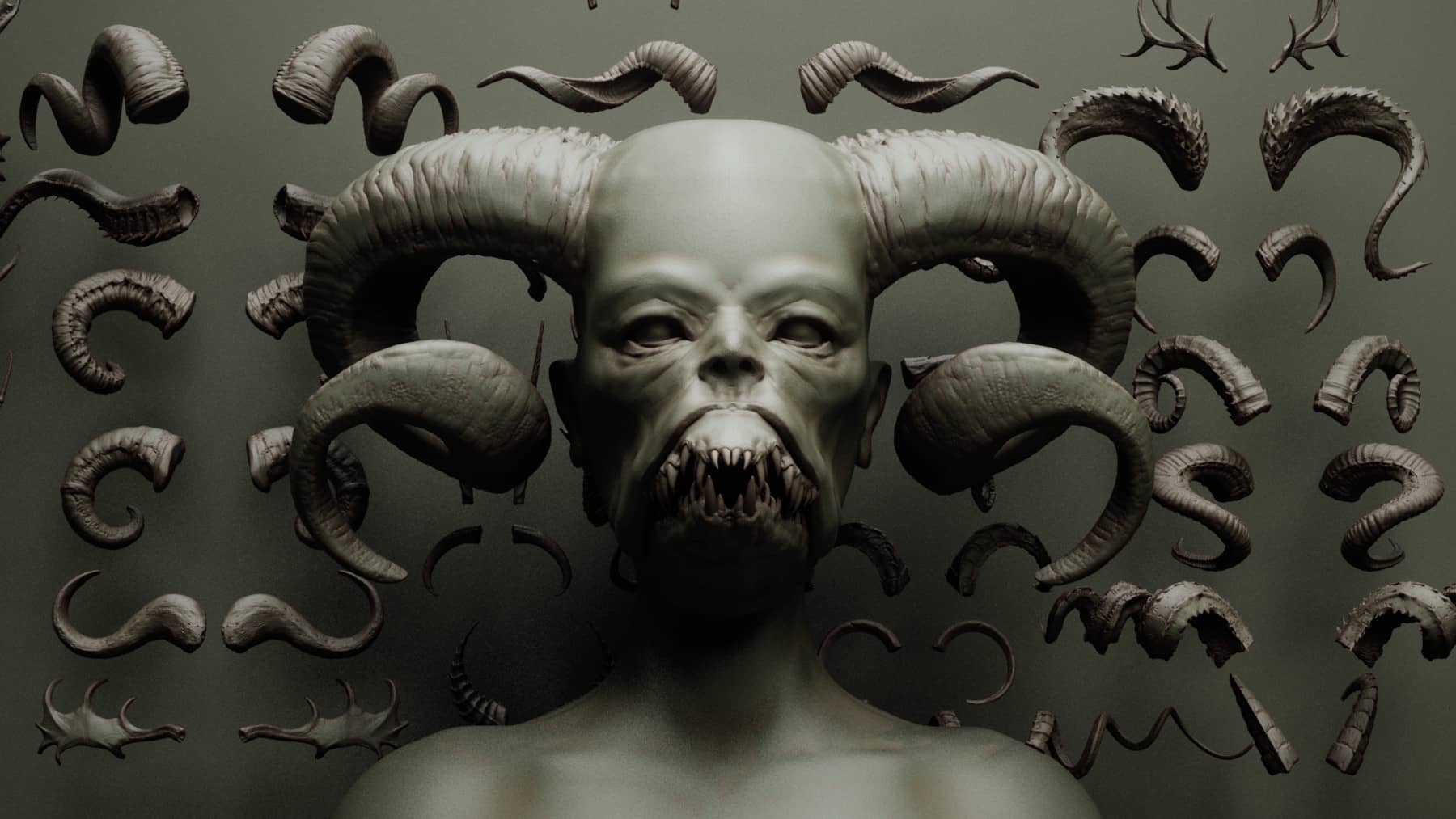 HORNS – 60 种角、鹿角、头冠和角座 IMM + VDM – HORNS – 60 Horns, Antlers, Frills & Horn Sockets IMM + VDM