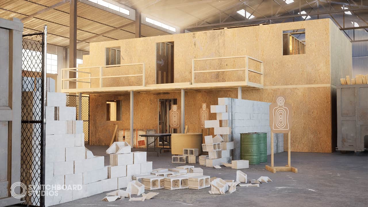 射击屋 – 训练靶场竞技场 – Shoothouse – Killhouse Shooting Range Training Arena