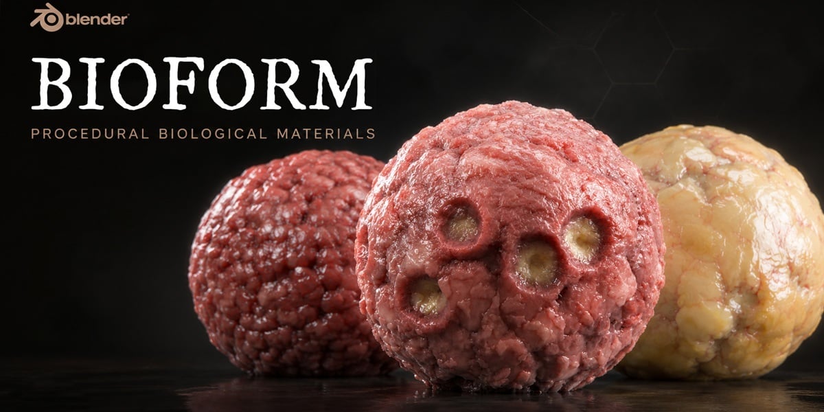 blender程序化生物材质包 – Bioform v1.0.0
