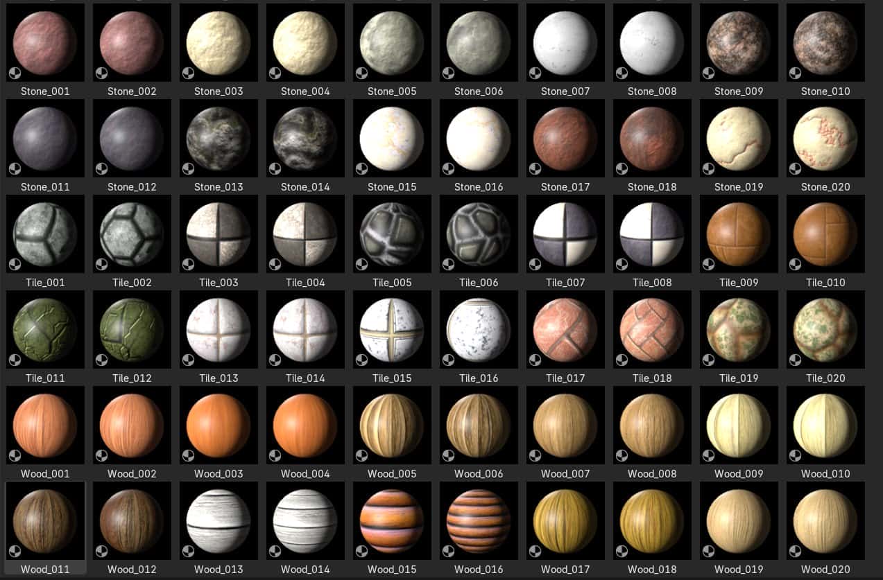 Blender 库 – 微型纹理包合集 – Blender Library – Tiny Texture Pack Collection