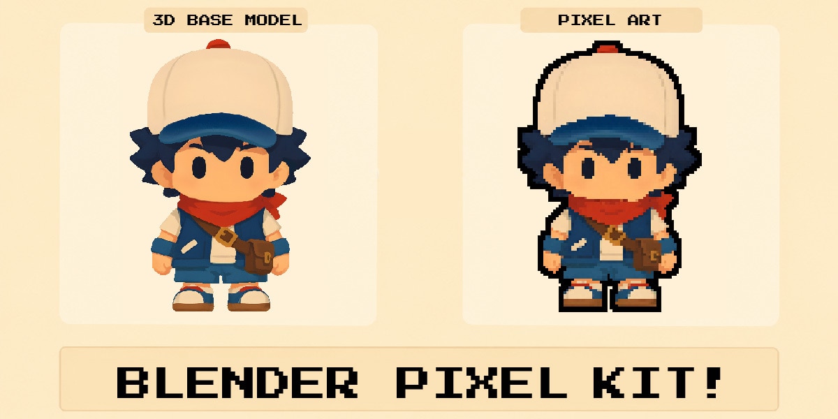 blender像素艺术工作流插件 – Blender Pixel Kit v1.3.1