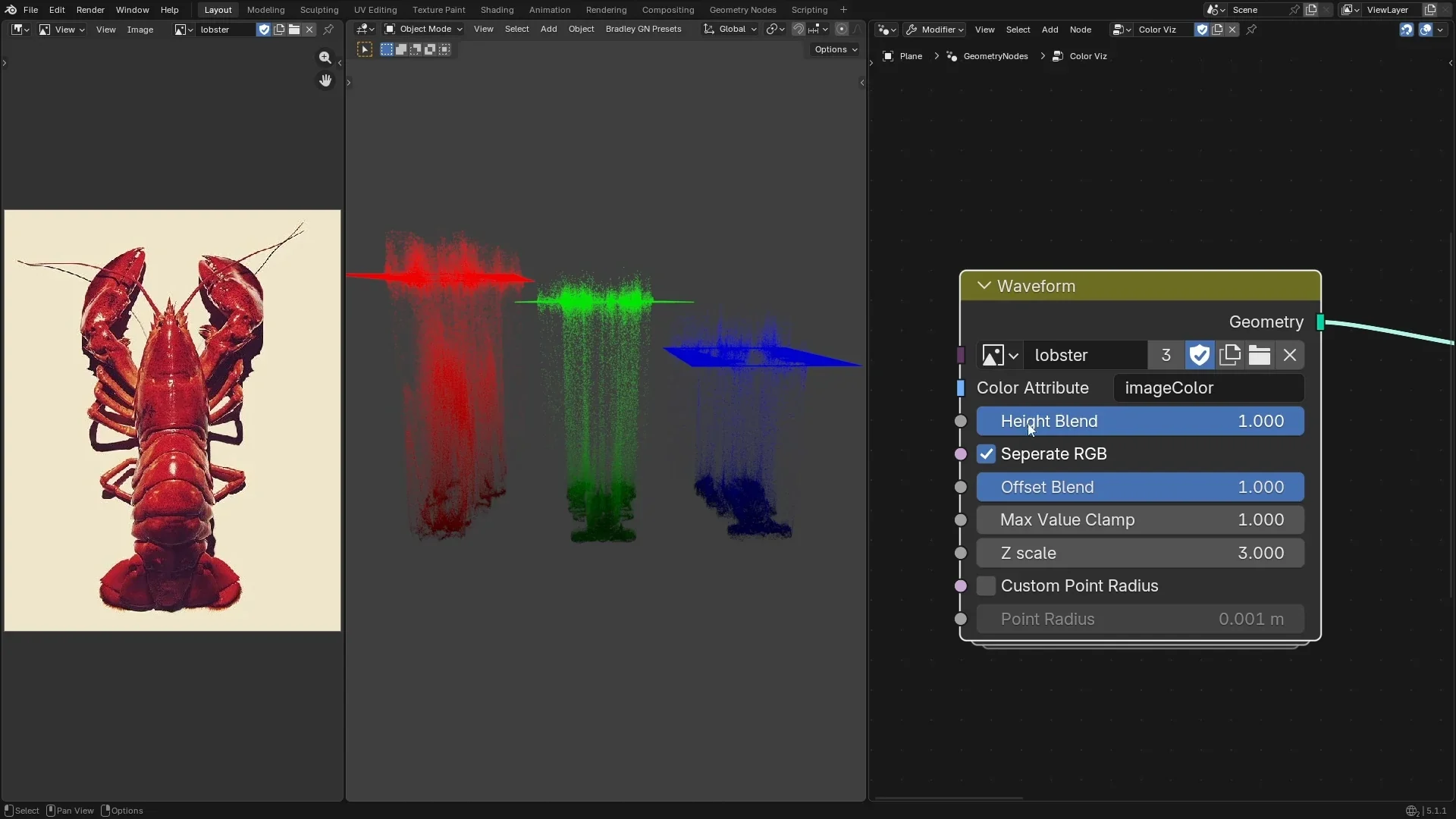 使用几何节点进行颜色可视化 – Color Visualisations Using Geometry Nodes