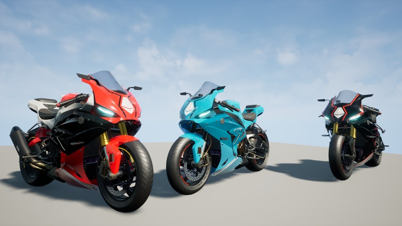 摩托车包 – 四款摩托车 – Bike Pack – Four motorcycles
