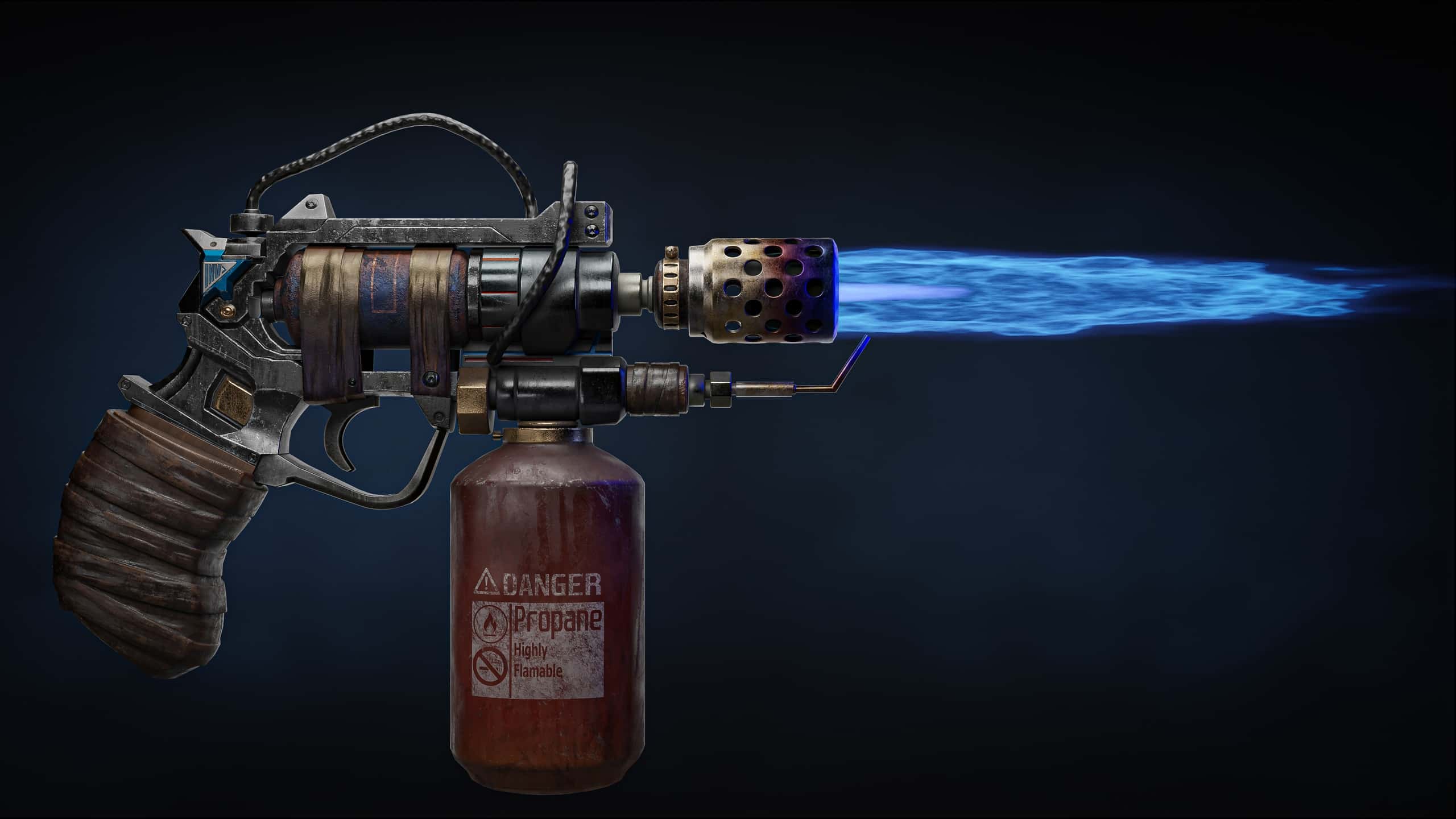 火焰喷射器武器 – 虚幻引擎 5.3+ – FlameThrower Weapon – Unreal Engine 5.3+