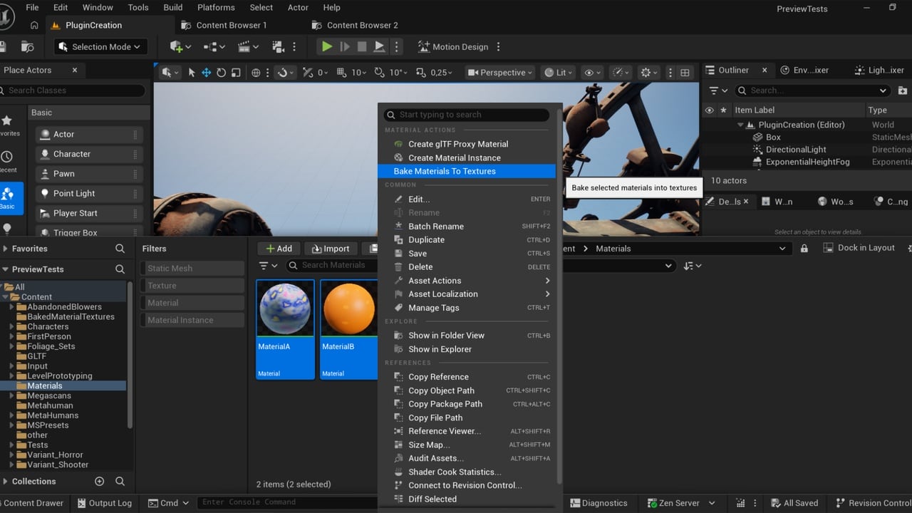 材质纹理烘焙 – Material Texture Baking