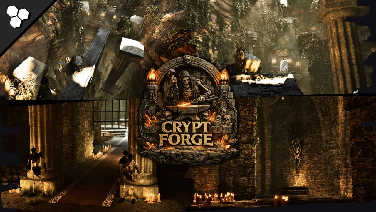 CryptForge（模块化地牢、墓穴、地下墓穴、地下废墟、模块化废墟）- CryptForge (Modular Dungeon, Crypt, Catacombs, Underground Ruins, Modular Ruins)
