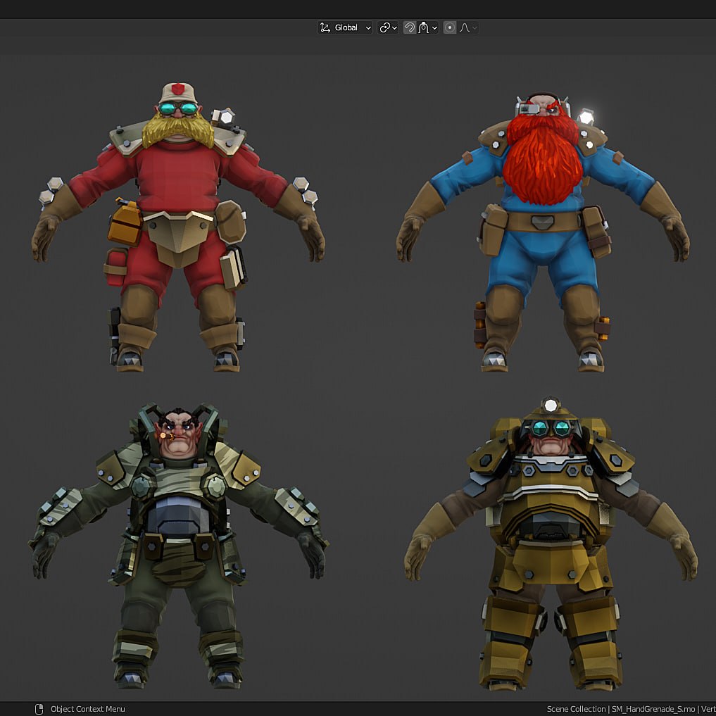 Deep Rock Galactic 默认矮人与武器 – Deep Rock Galactic Default Dwarfs and Weapons