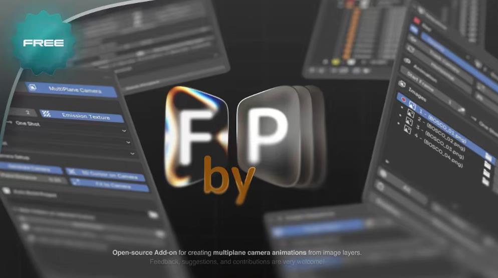 blender图像序列与蜡笔动画插件 – Frame By Plane v2.20.1