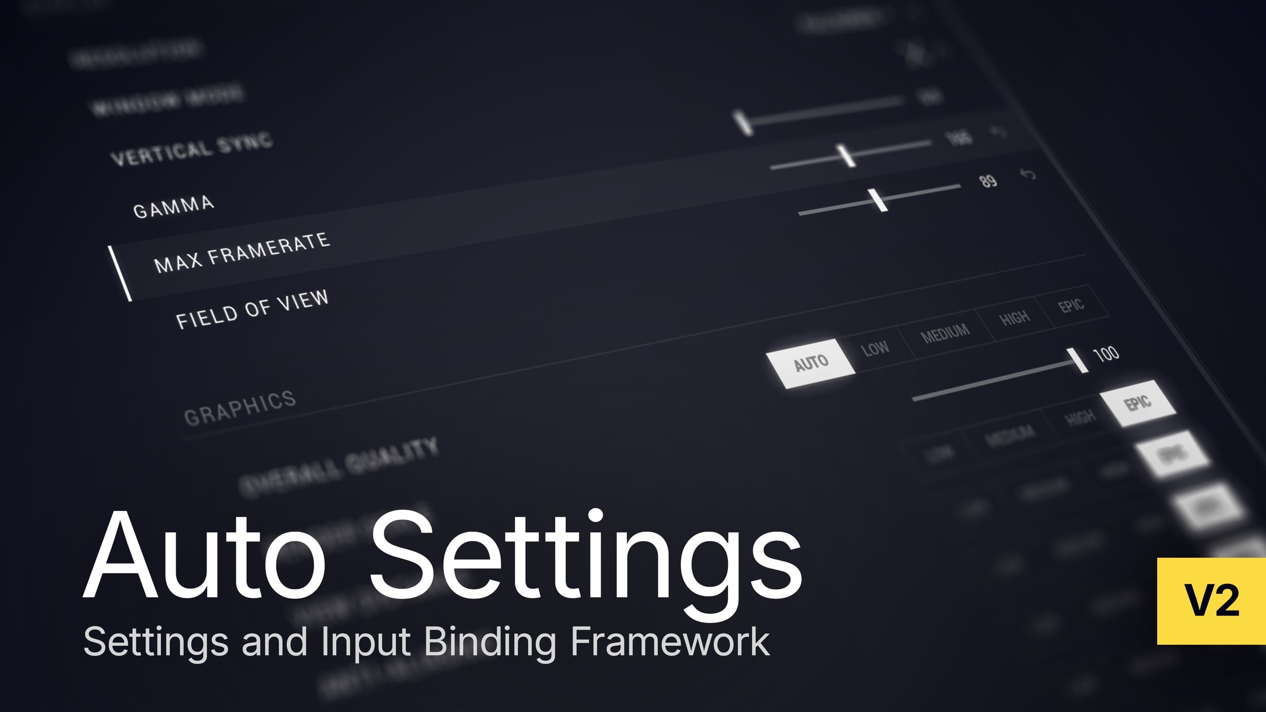自动设置系统 – Auto Settings