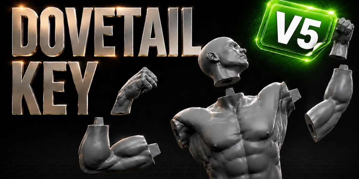 blender3D打印燕尾榫分割插件 – Dovetail Key v2.0.1
