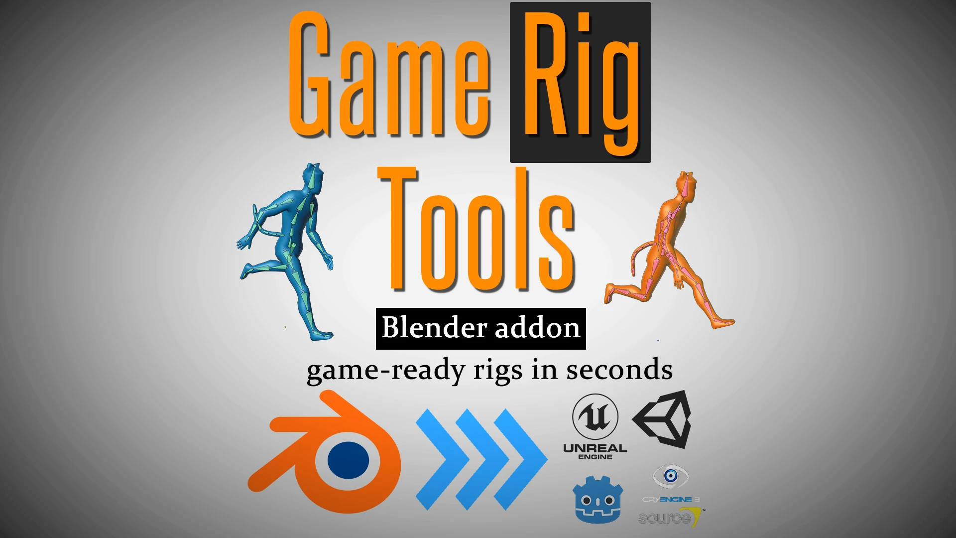 blender游戏绑定导出工具 – Game Rig Tools v4.3.0