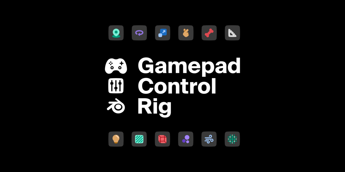 blender游戏手柄实时动画控制插件 – Gamepad Control Rig v1.3.0