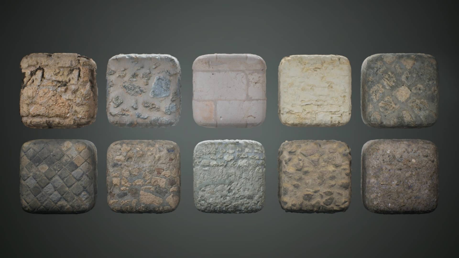 砖墙 12 – 扫描摄影测量材质 – Brick Walls 12 – Scanned Photogrammetry Materials