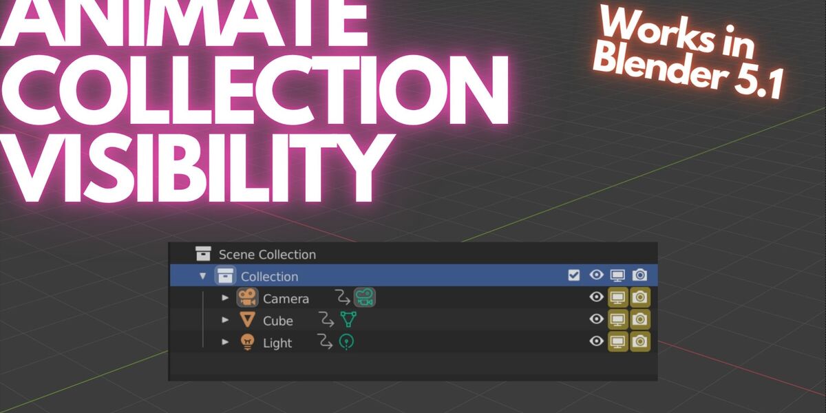 blender集合可见性动画切换插件 – Animate Collection Visibility v3.0