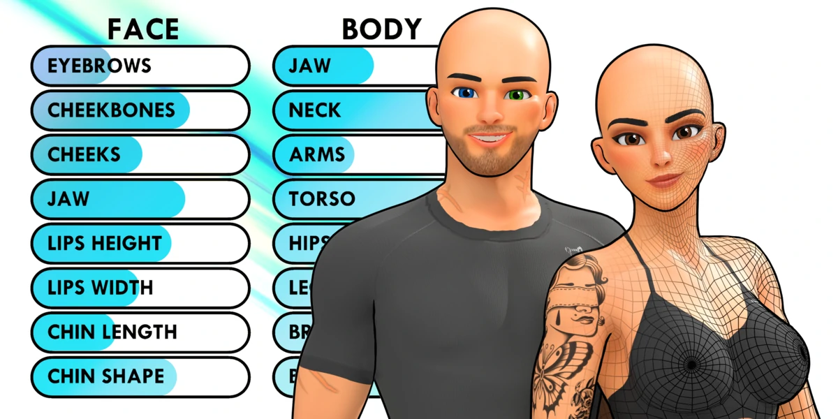 可定制男女基础网格捆绑包 – Customisable Male + Female Basemesh Bundle – Blender 5.0+