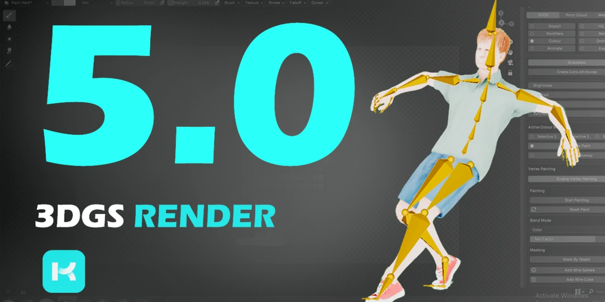 blender高斯泼溅渲染插件 – 3DGS Render by KIRI Engine v5.0.0