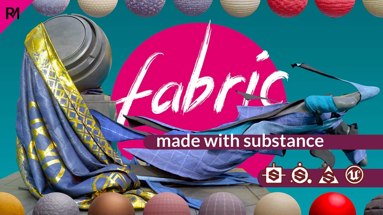 56种可自定义布料材质（Substance .SBSAR & .SBS） – 56 Customizable Fabric Materials (Substance .SBSAR & .SBS)